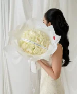 ช่อกุหลาบสีขาว 20 ดอก