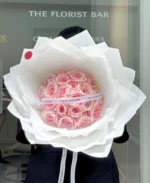 ช่อกุหลาบสีชมพู 20 ดอก
